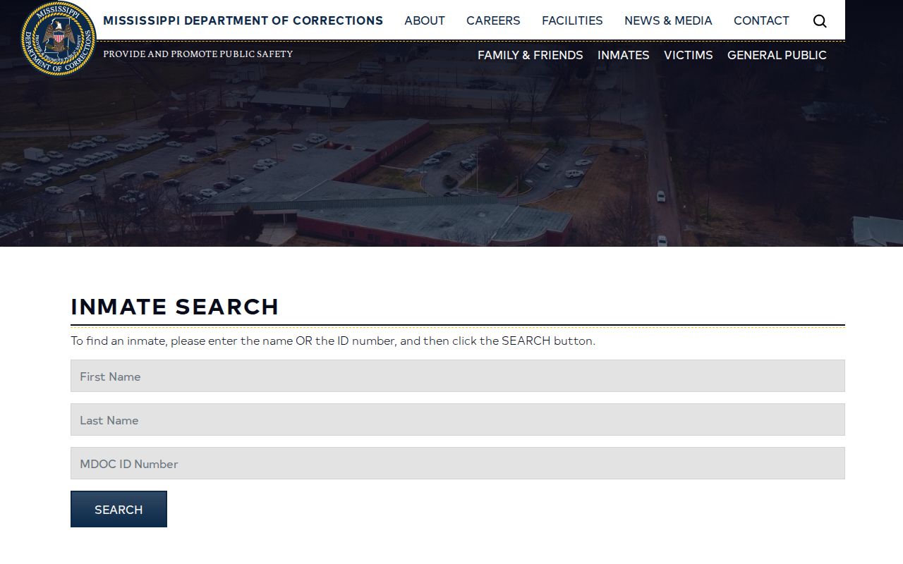 Mississippi DOC search for Lamar County released inmate records